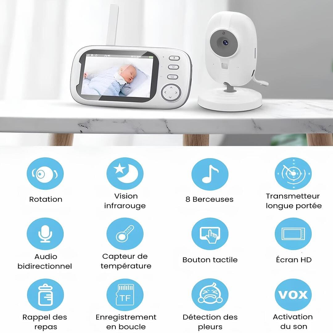 Babyphone vidéo – Surveillance HD