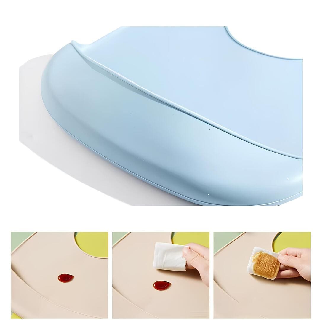 Bavoir en silicone
