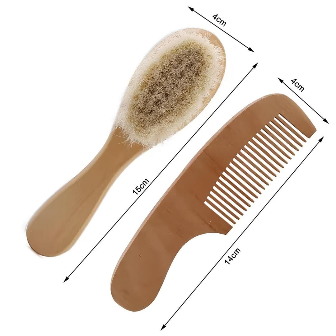 Brosse et peigne en bois