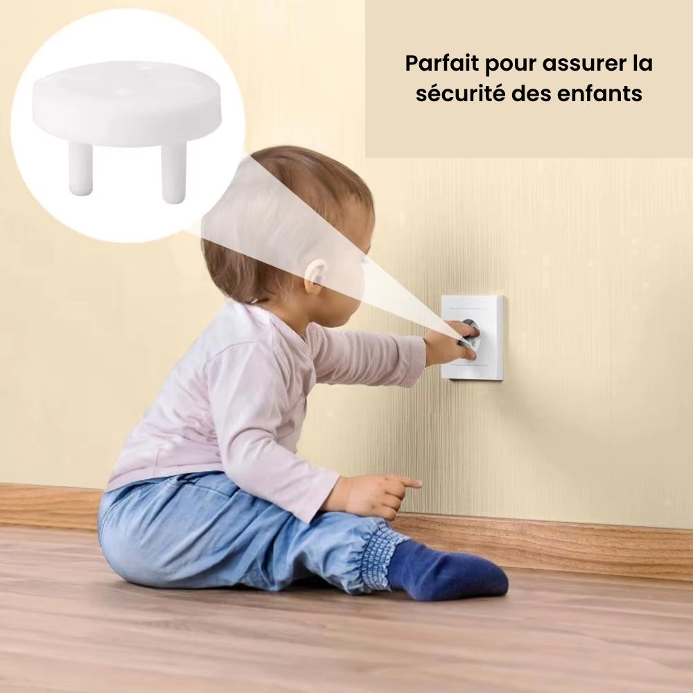 Cache-prises – Lot de 10 protections de sécurité