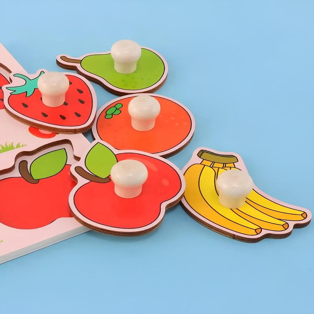 Puzzle de fruits en bois