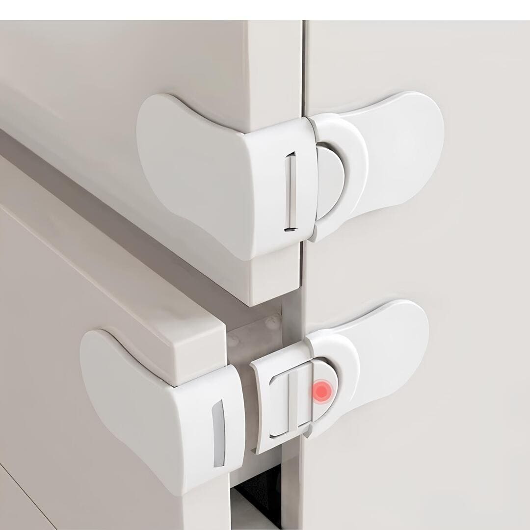 Serrure pour tiroirs et placards – Lot de 5