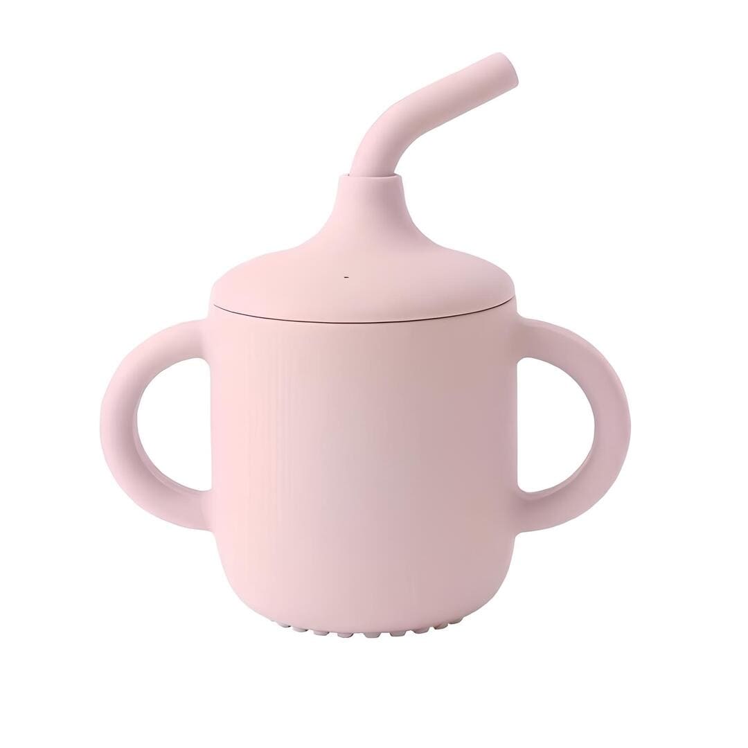 Tasse en silicone avec paille