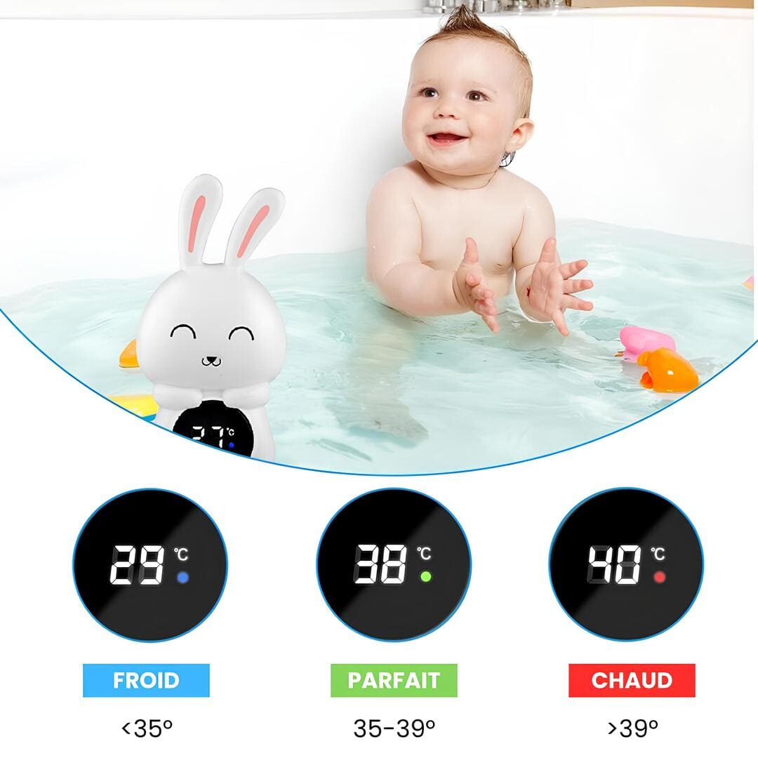 Thermomètre de bain digital – Lapin
