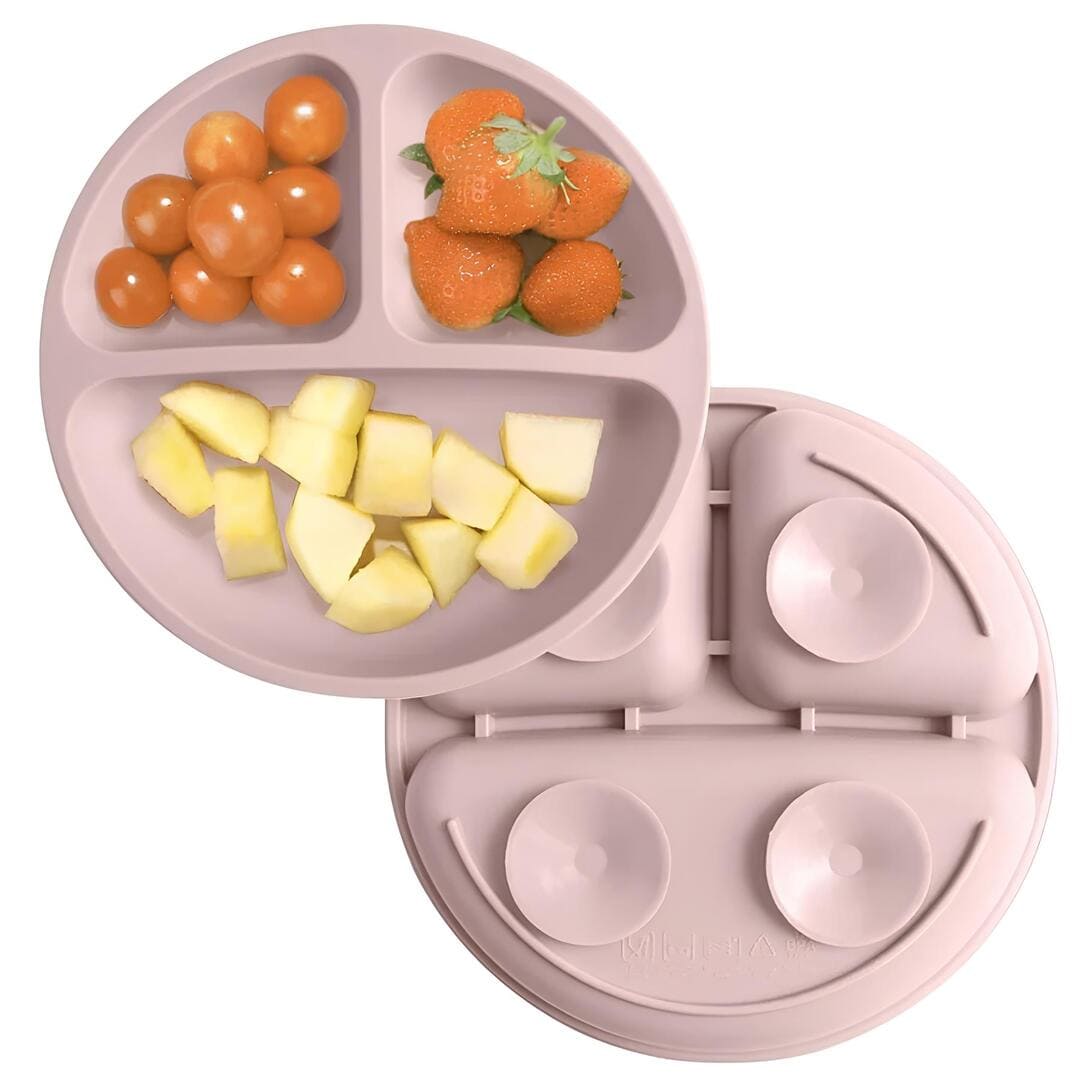 Assiette en silicone avec ventouse
