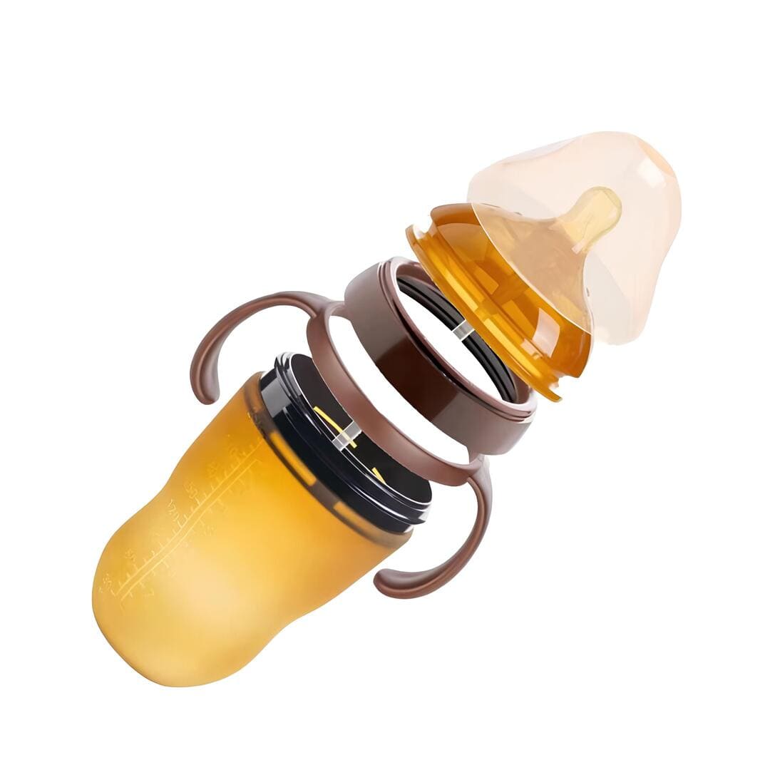 Biberon en silicone avec poignées
