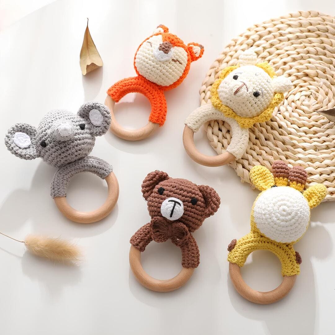 Anneau de dentition au crochet