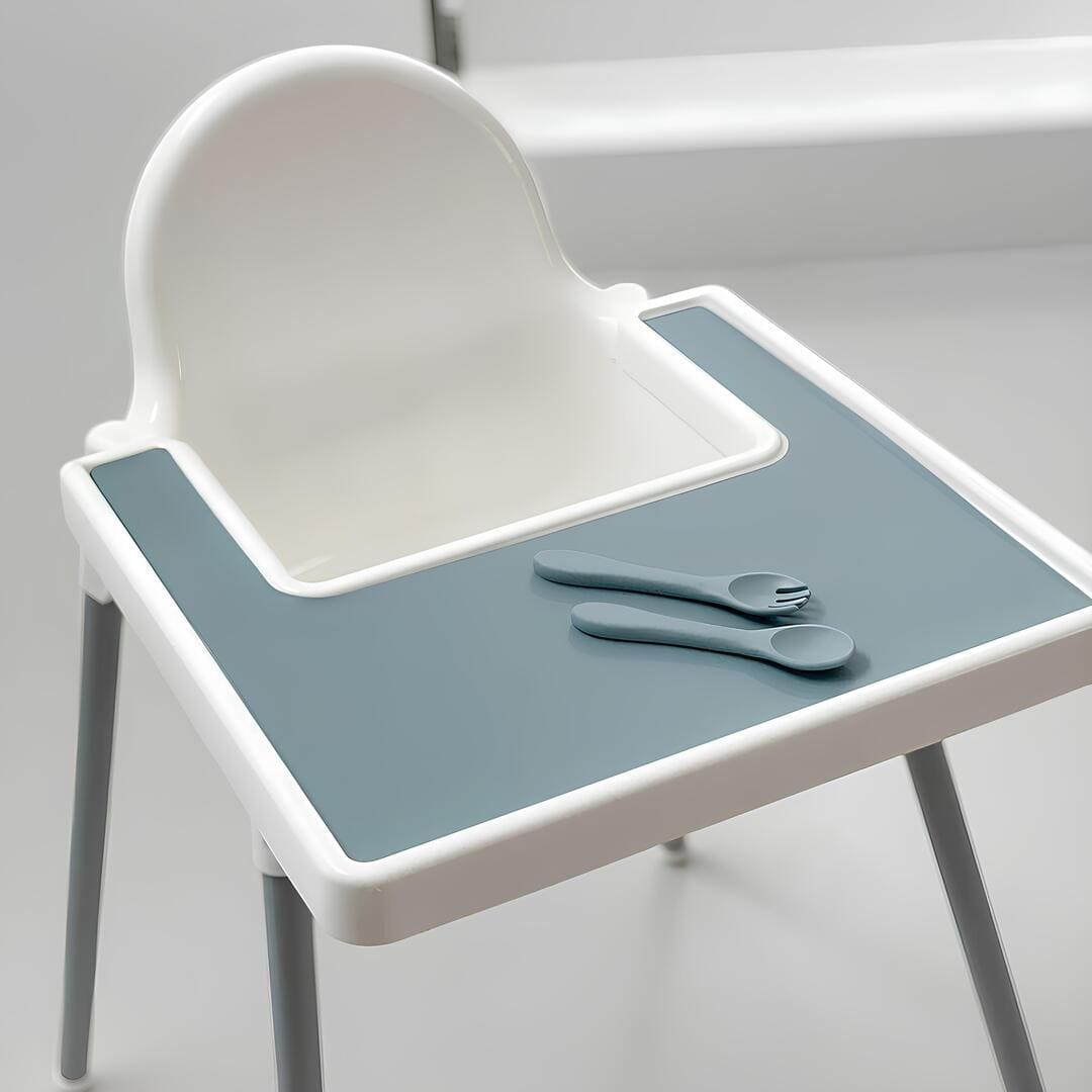 Napperon en silicone ajusté pour chaise haute