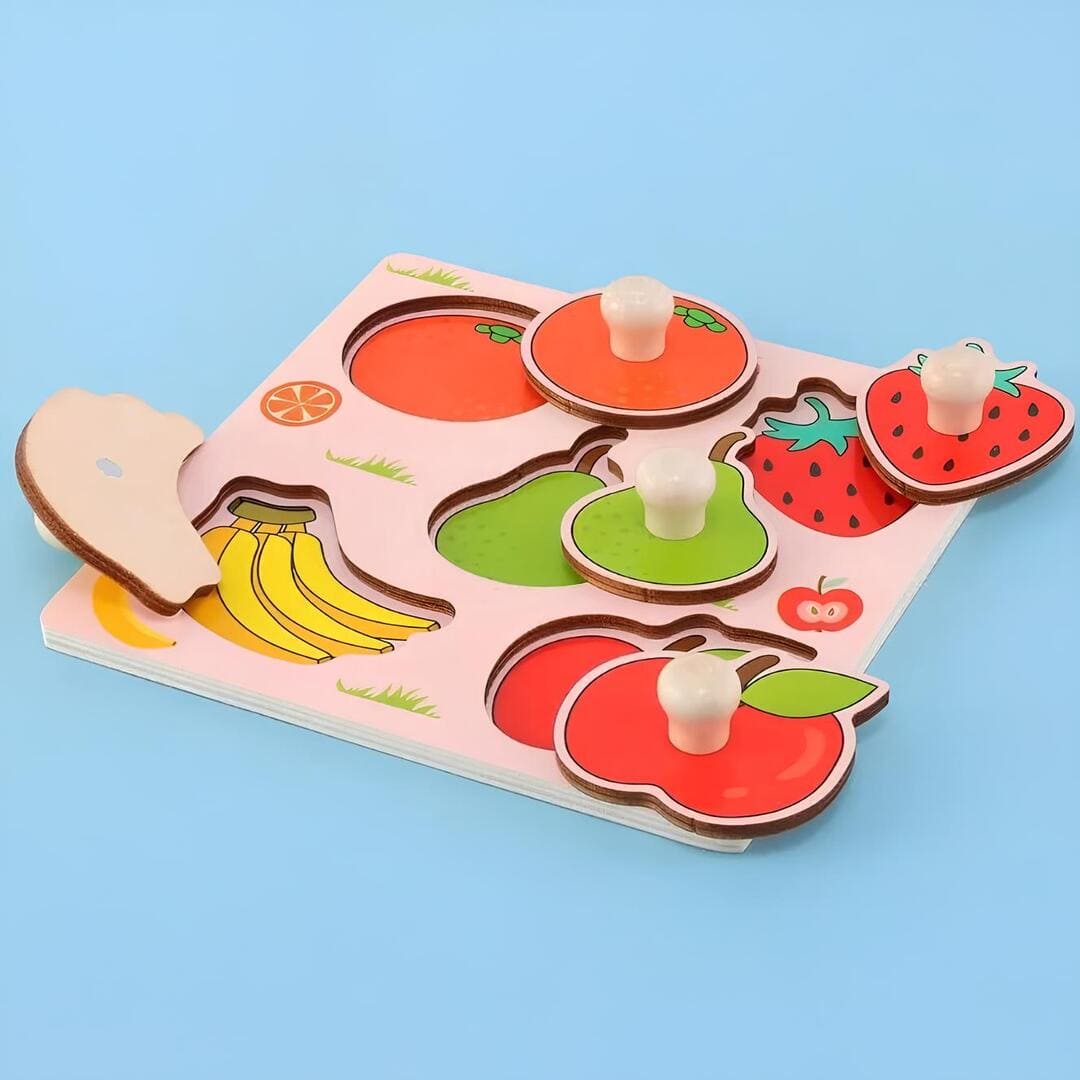 Puzzle de fruits en bois